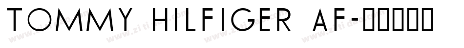 TOMMY HILFIGER AF字体转换